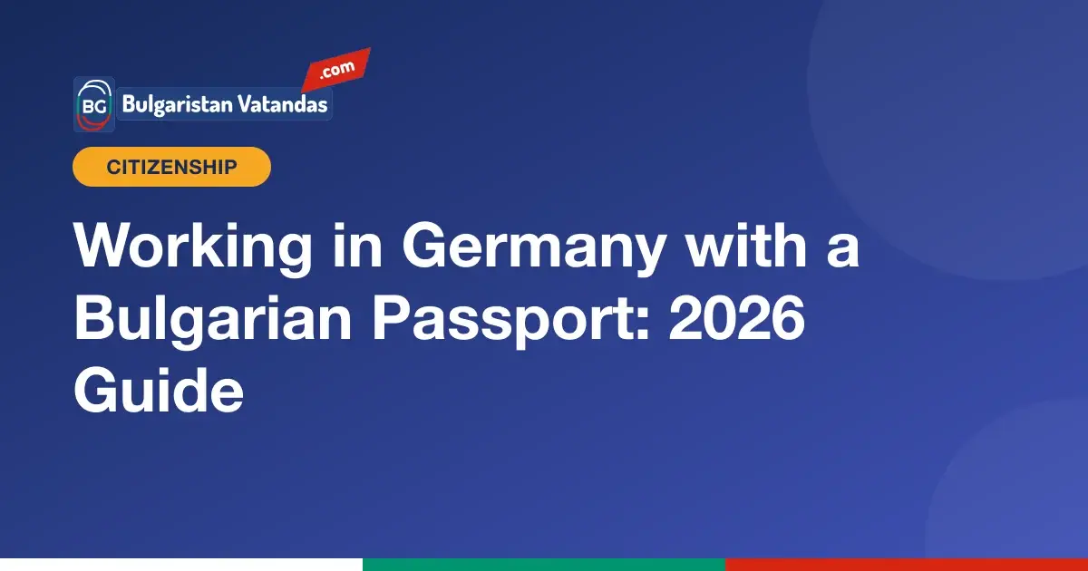 Working in Germany with a Bulgarian passport