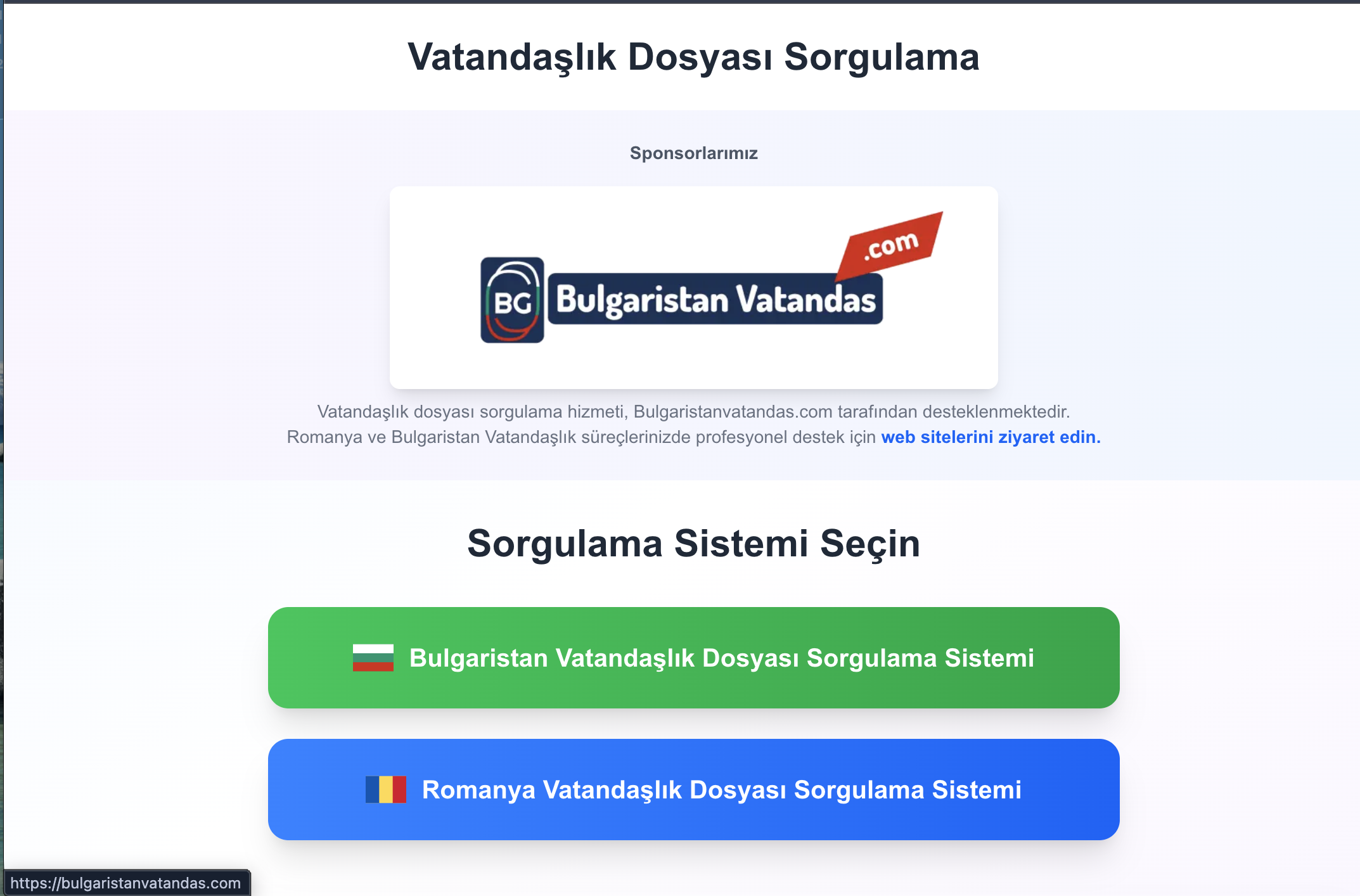 bulgaristan vatandaşlığı sorgulama sistemi